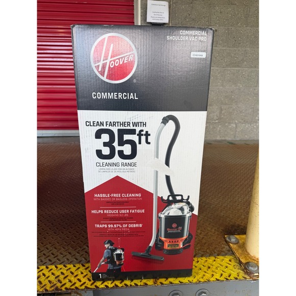Hoover Other - Hoover Commercial Shoulder Vac Pro C2401VHX Backpack Vacuum HEPA 35ft Cord New